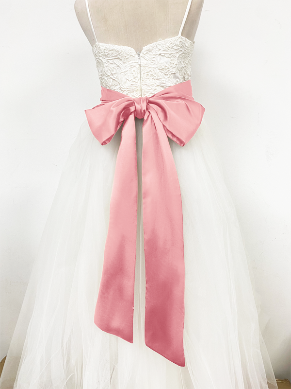 Ceinture à nouer en satin pour fille