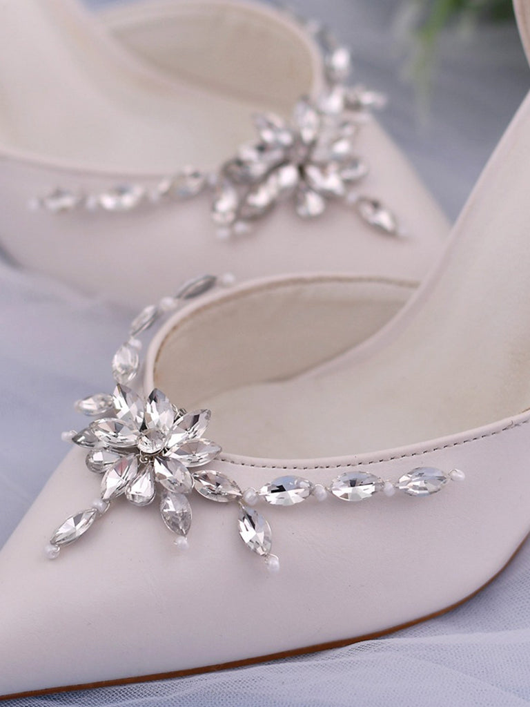 Sparkly Wedding Shoes Accessories Rhinestone Shoe Buckle, Prom Party,HX34