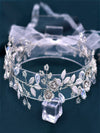 Sparkly Mori Headband Crystal Hair Accessories Alloy Flowers, HP350