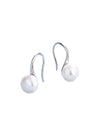 Boucles d'oreilles de mariage en argent sterling avec perles de culture d'eau douce pour femmes