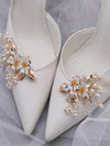 Sparkly Wedding Shoes Accessories Pearl Flower Shoe Buckle, Prom Party,HX21