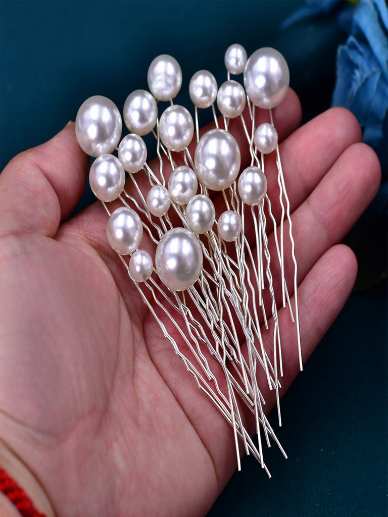 Pince à cheveux en perles pour tresses sales fourche à cheveux en diamant pour femmes