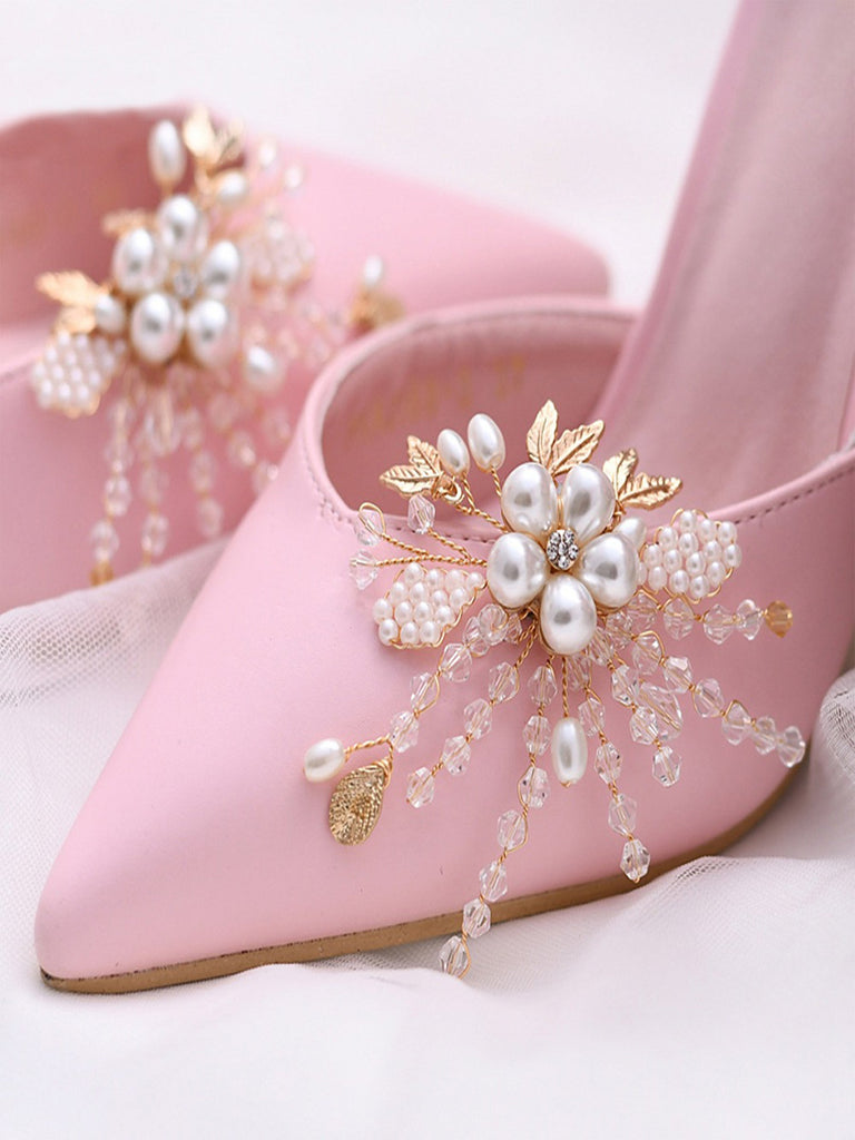 Shiny Wedding Shoes Accessories Clip Detachable Shoe Buckle, Prom Party,HX06