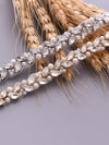 Sparkly Luxury Beaded Thin Brides Sash For Wedding,S383