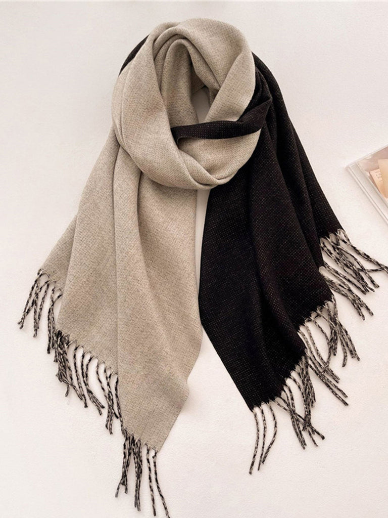 Double Sided Cashmere Scarf Large Pashmina Wedding Shawl