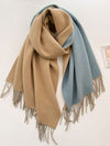 Double Sided Cashmere Scarf Large Pashmina Wedding Shawl