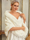 Faux Fur Shawl Wrap Stoles for Bridal Wedding Dresses