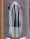 Elegant Simple Handmade Floral Pearls Long Bridal Veil, V127