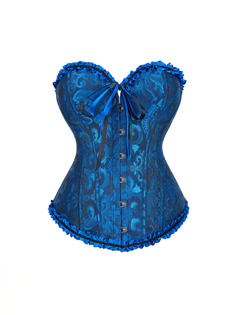 Corset Tops for Women, Bustier Shapewear Lingerie, Lace Waist Push Up Bodysuit