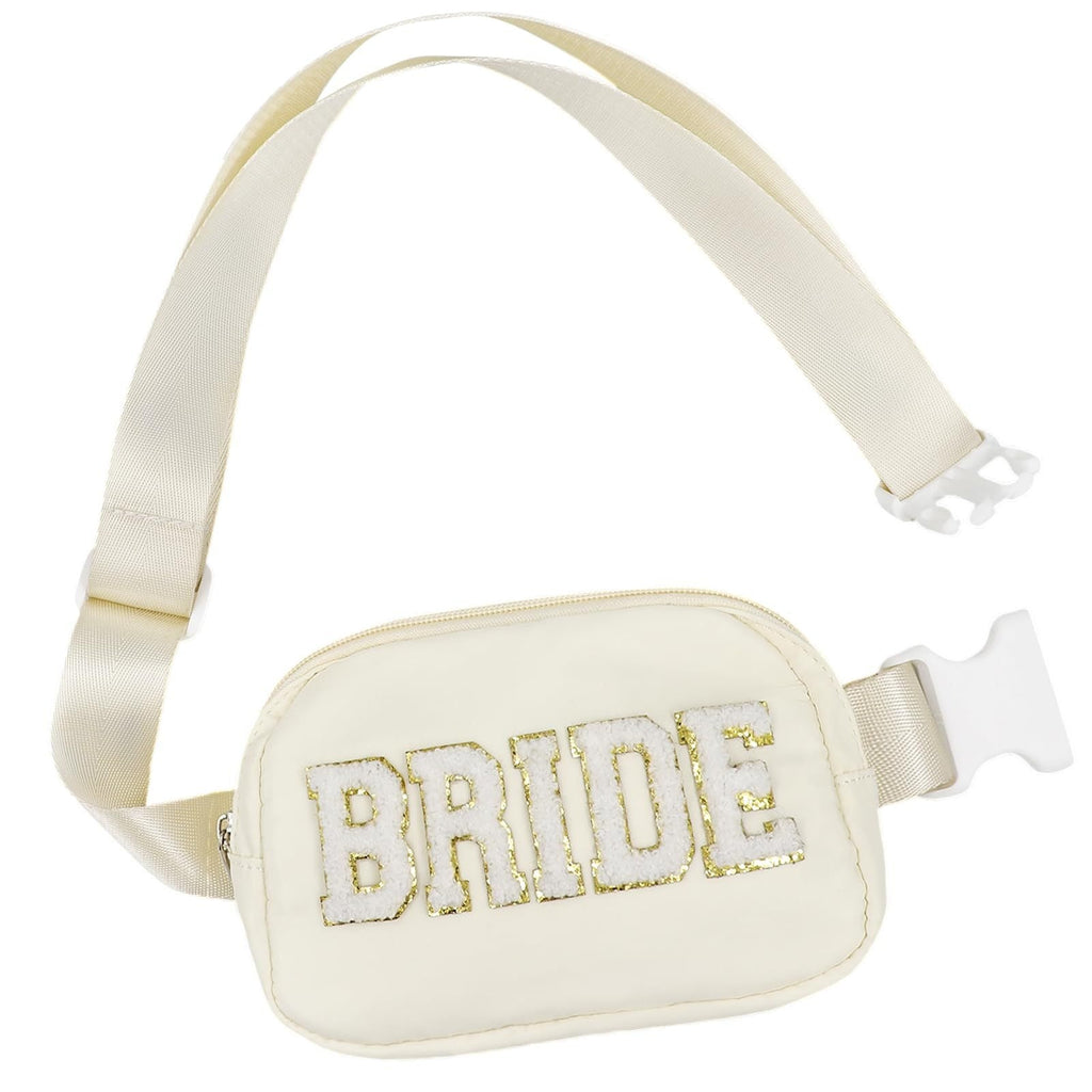 Trousse de maquillage pour future mariée, cadeau avec perles et strass, trousse de toilette de voyage en PU imperméable