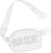 Trousse de maquillage pour future mariée, cadeau avec perles et strass, trousse de toilette de voyage en PU imperméable