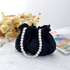 Cute pearl satin handbag small handbag bag party bag dress bag