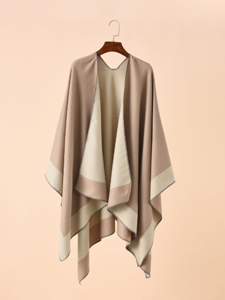 Women's Shawl Wraps Open Front Cape Warm Oversized Shawls for Fall Winter