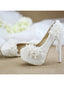 Princess Lace High Heels, Flower Rhinestone Tassel Bridal Wedding Shoes Bridesmaid Shoes