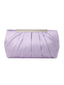 Pochette de soirée élégante en satin plissé sac à main formel simple et élégant pour femme