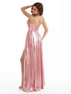 Sexy Mermaid Pleated Side Slit Women's Liquid Metallic Dresses Online