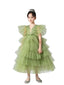 Robe de princesse élégante en tulle pour filles mariage robe d'invité pour enfants avec traîne