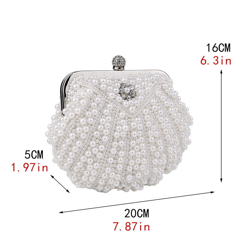 Wedding bridesmaid pearl evening bag ladies banquet dress evening bag fashion handbag