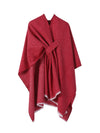 Women's Shawl Wrap Poncho Ruana Cape Open Front Cardigan Shawls for Fall Winter