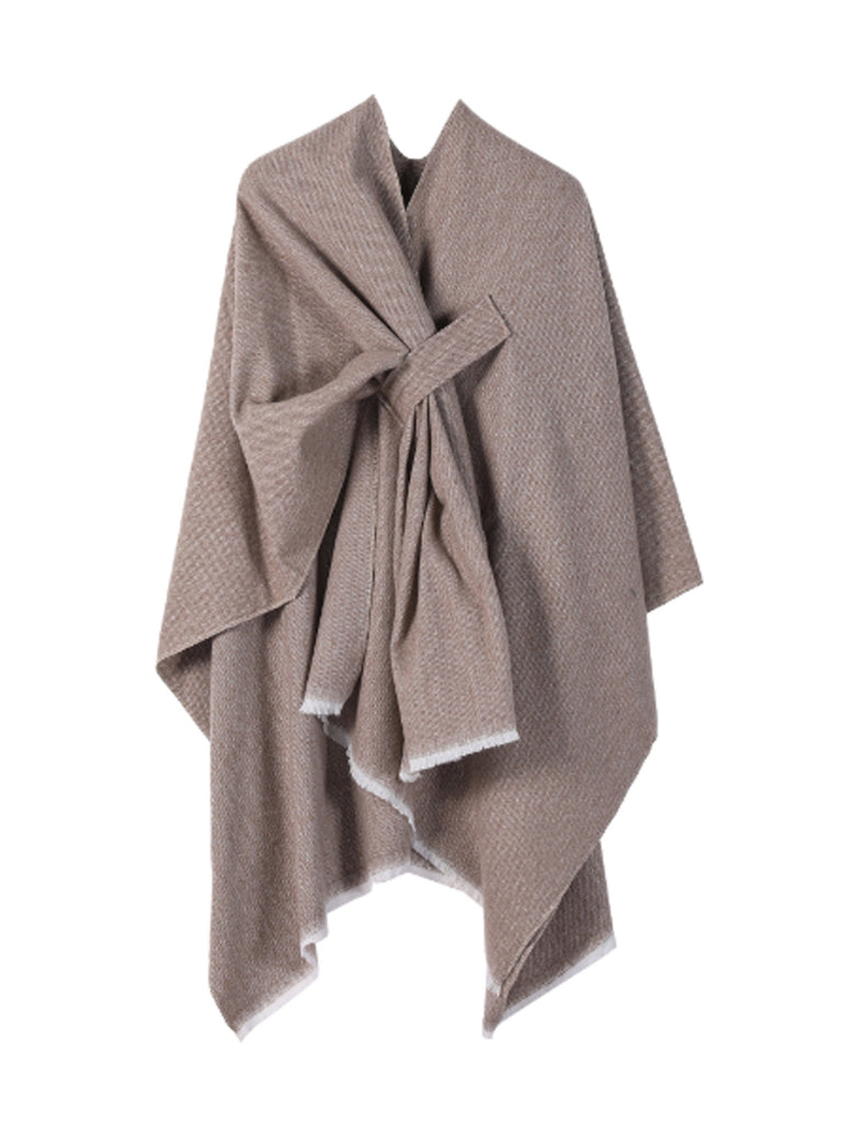 Women's Shawl Wrap Poncho Ruana Cape Open Front Cardigan Shawls for Fall Winter