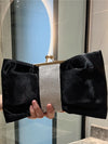 female evening bag celebrity banquet clutch bag evening dress bag rhinestone bow small handbag