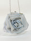 Sac de soirée en forme de rose pochette sac à main à motif floral sac à main pour femme pour fête de mariage