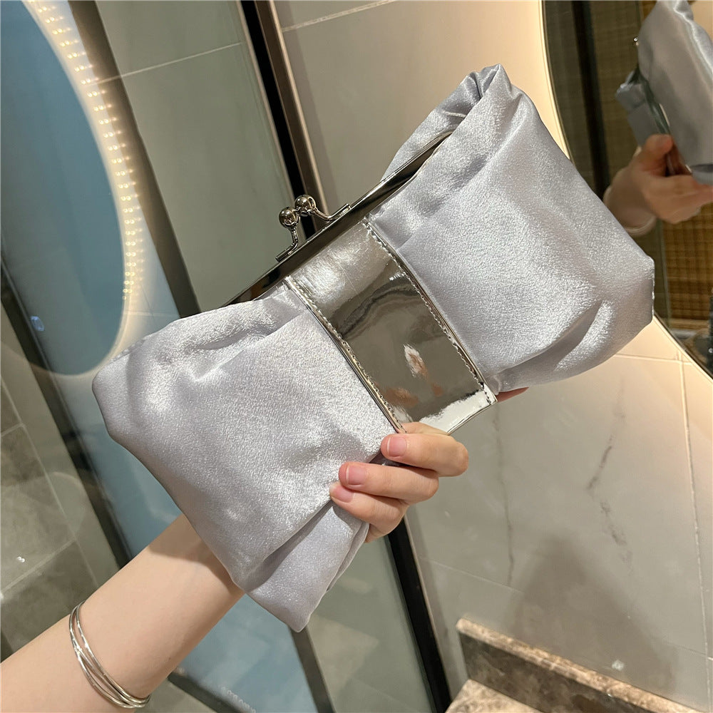 female evening bag celebrity banquet clutch bag evening dress bag rhinestone bow small handbag