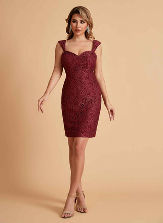 Robe de mère courte et élégante en mousseline de soie