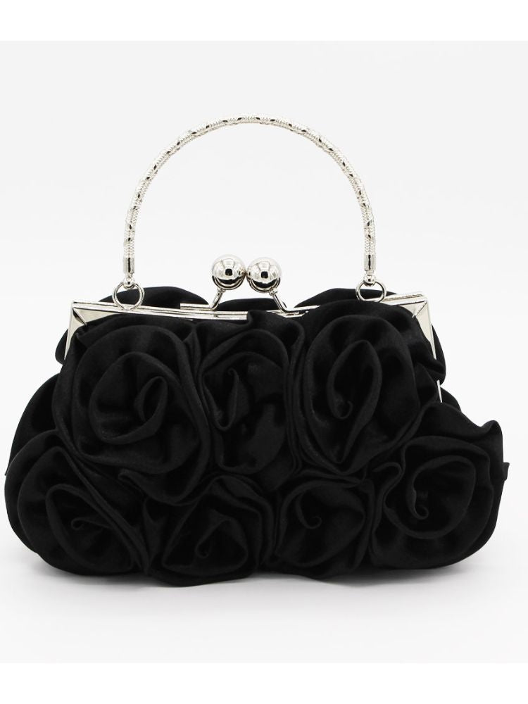 Handle rose bag evening bag bridal bag bridesmaid bag girls handbag crossbody bag