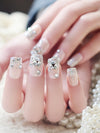 faux ongles Bling Wedding Press On Nails design pour femmes et filles