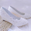 Women's Wedding Shoes Decorative Heel Wedding Heels Bridal Shoes With Beading WS0018