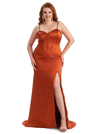 Robes longue sexy bretelles grande taille Traîne à porter pour un mariage