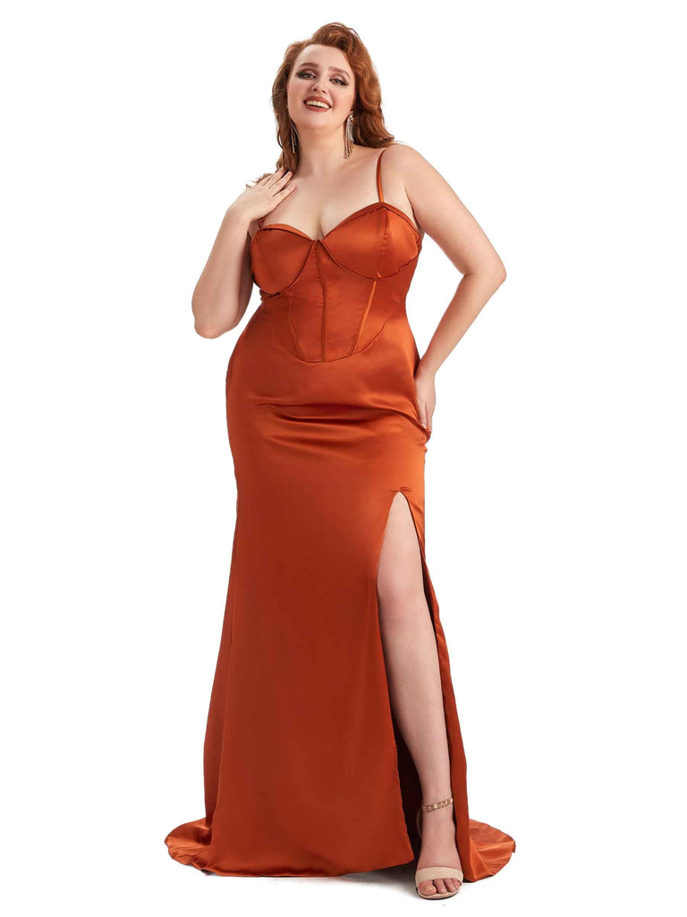 Robes longue sexy bretelles grande taille Traîne à porter pour un mariage