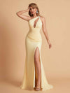 Robe sexy sirène à une épaule longueur au sol robe de soirée de mariée