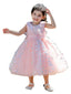 Robe de fille à fleurs mignonnes à fleurs Robe de princesse trapèze pour mariage Robe tutu pour enfants