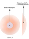 Cache-tétons en silicone - 1 paire de cache-tétons invisibles adhésifs réutilisables pour femmes, cache-tétons ronds sans mamelon