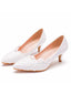 Elegant Simple Lace Flower Wedding Shoes Lace Wedding Shoes