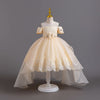 Robe de princesse élégante à épaules dénudées et strass pour filles mariage