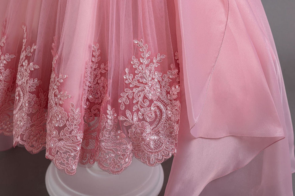 Robe de princesse élégante à épaules dénudées et strass pour filles mariage