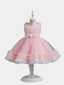 Robe de princesse à fleurs pour filles robe trapèze pour mariage robes tutu pour enfants