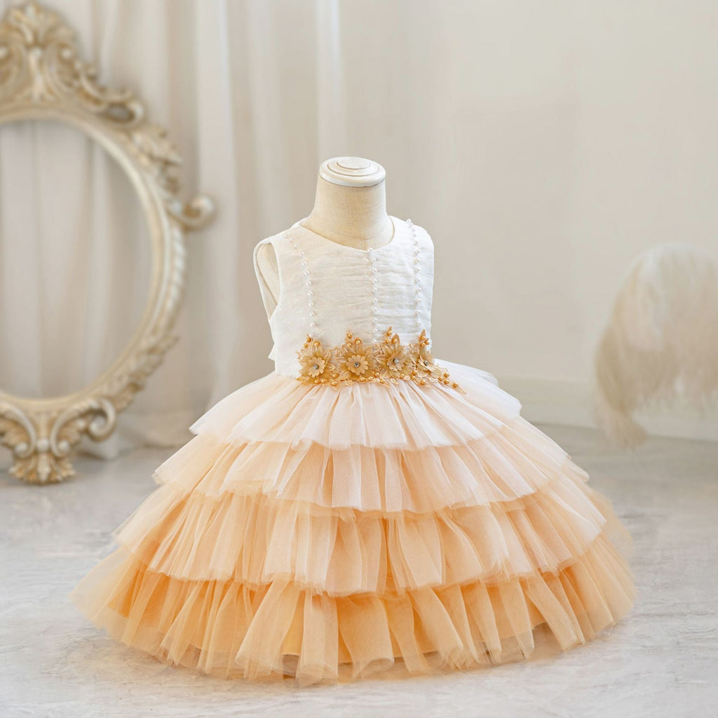 jolie robe de princesse pour mariage Robe de princesse à fleurs dégradées robes tutu pour filles