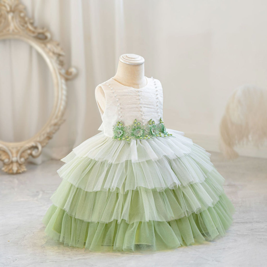 jolie robe de princesse pour mariage Robe de princesse à fleurs dégradées robes tutu pour filles