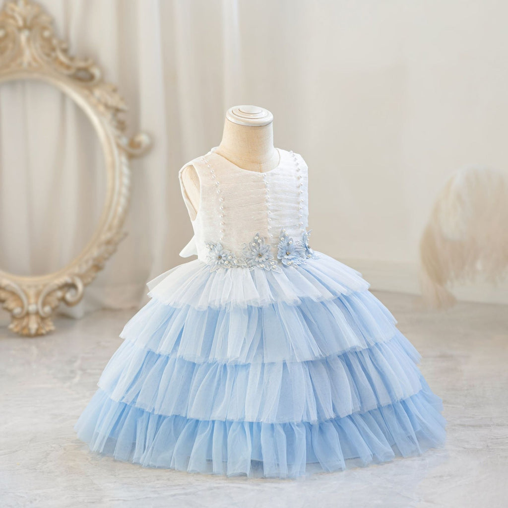 jolie robe de princesse pour mariage Robe de princesse à fleurs dégradées robes tutu pour filles