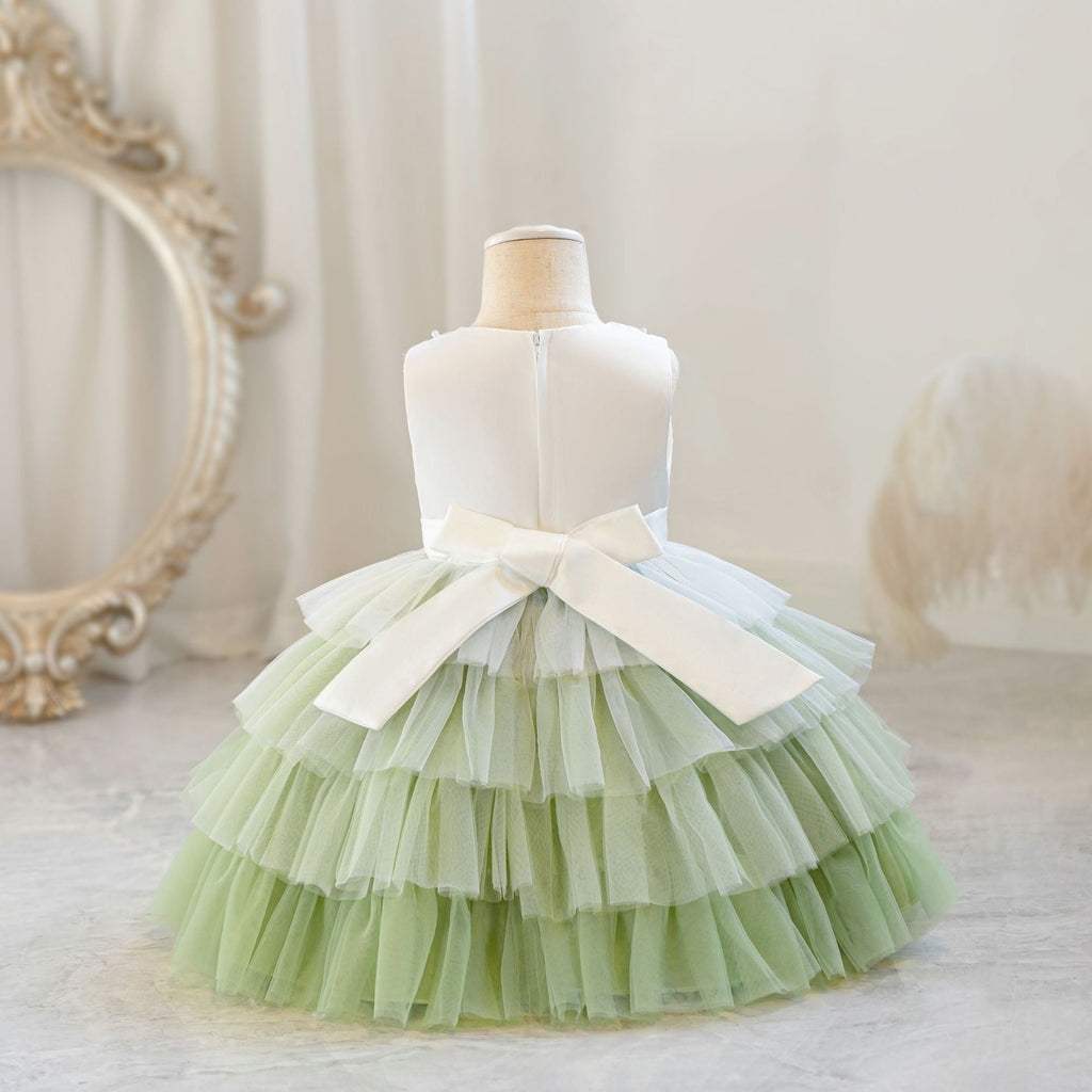 jolie robe de princesse pour mariage Robe de princesse à fleurs dégradées robes tutu pour filles