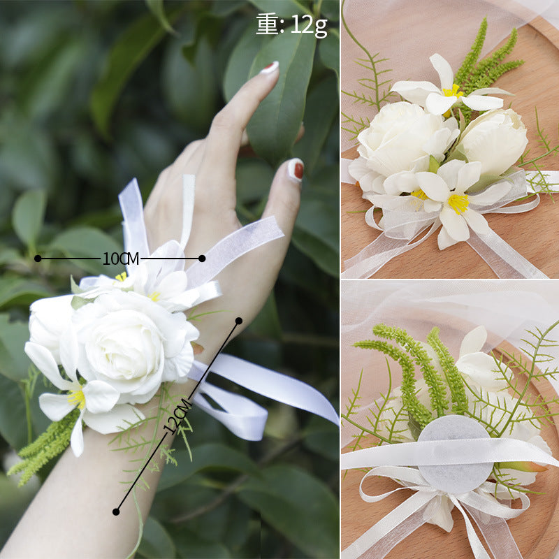 New Style Wedding Bridesmaids Wrist Flowers Girls Decorative Wrist Flowers , CG61497