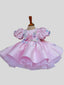 Robes de demoiselle d'honneur en dentelle et perles robe de bal fleurs pour petite fille