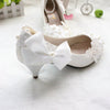 Women's Wedding Shoes Decorative Heel Wedding Heels Bridal Shoes With Beading WS0004