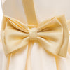 Robe de princesse élégante en satin et tulle avec nœud pour filles