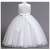 Robe de princesse élégante en tulle pour filles à fleurs pour mariage
