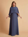 Elegant A-line Chiffon Long Sleeves Mother of the Brides Dresses Online
